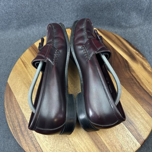 Men WalkOver by Dexter Handsewn Tassel Loafers 12M Brown Leather Slip On Shoes main image 6